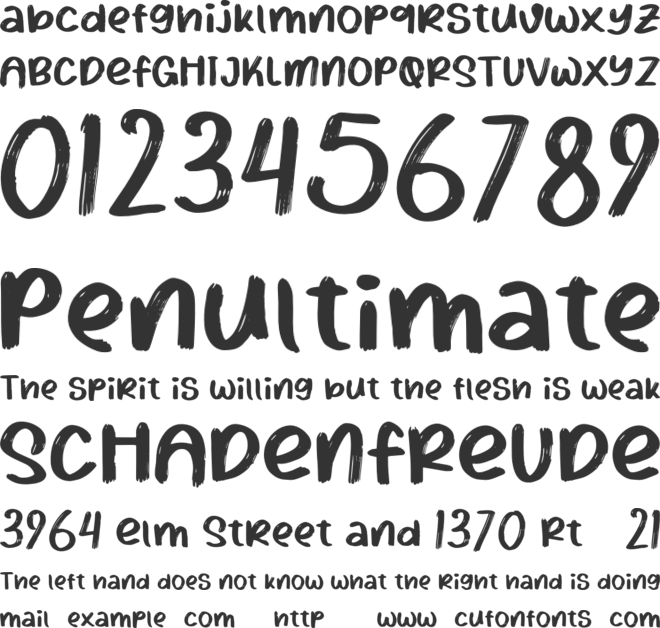 Rilayo Personal Use font preview