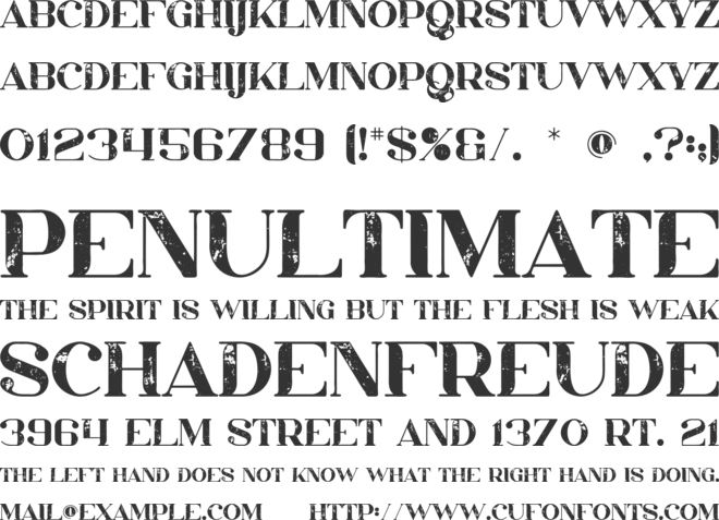 Rhys font preview