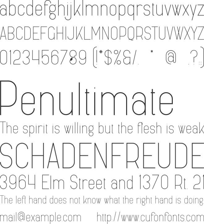 Emilijah font preview