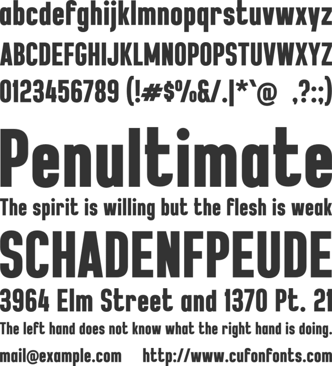 n Nungo font preview