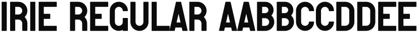 Irie Regular font