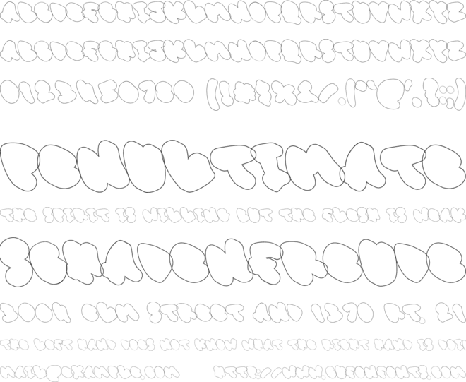 Murals Tribe Letter Extrude Outline font preview