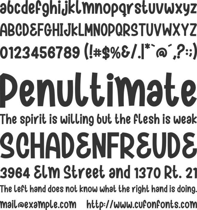 Sariel Ghita font preview