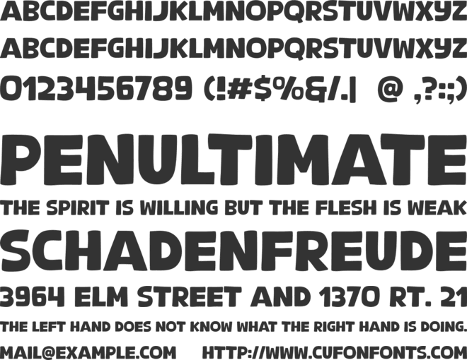 Brown Beige font preview