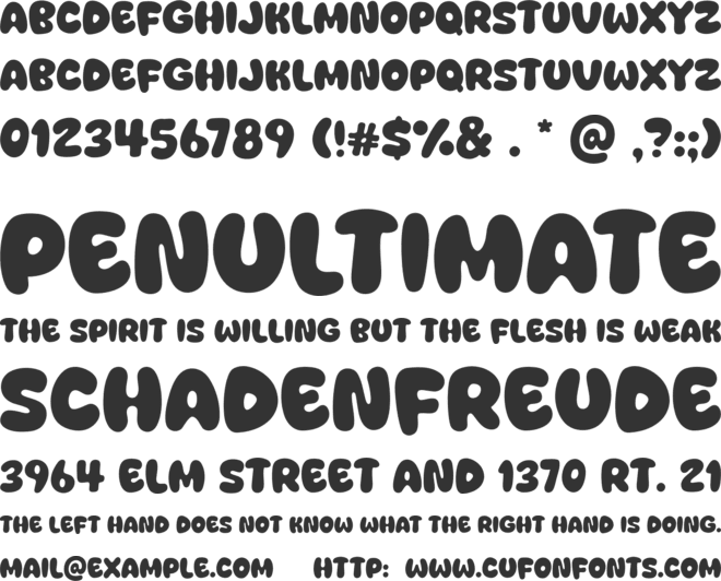 Green Yellow font preview