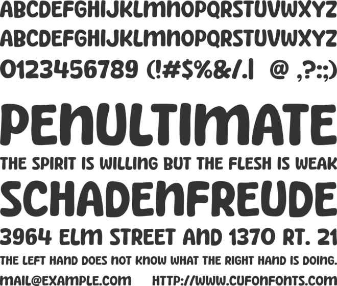 Bread Coffee font preview