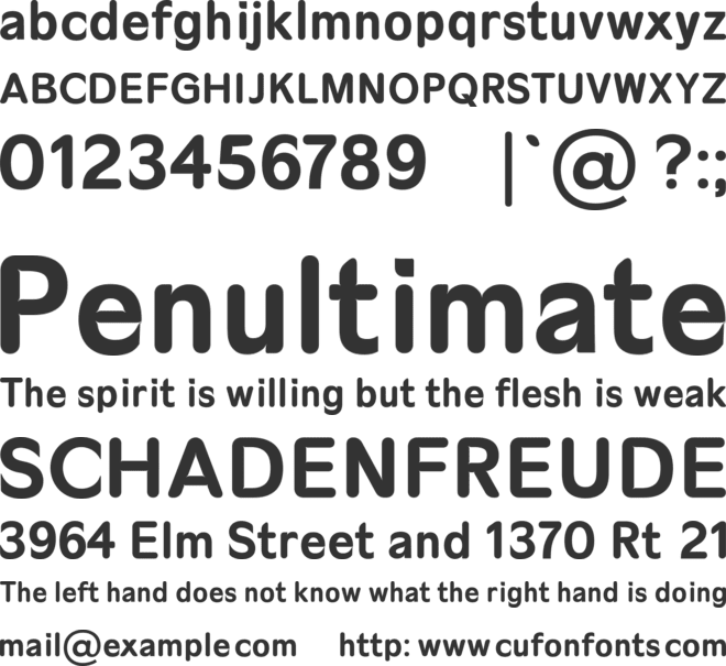 Roundora Font font preview