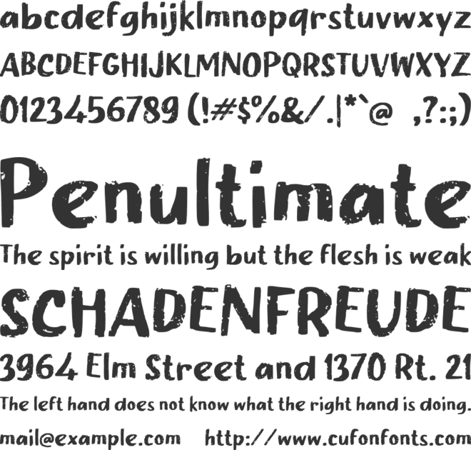 n Nublek font preview