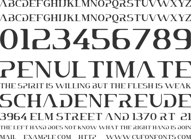 Asterixa font preview