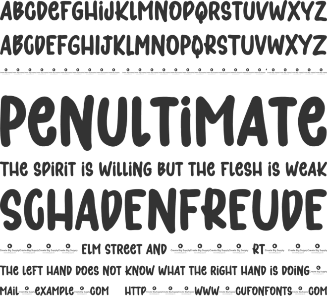 Judicious font preview