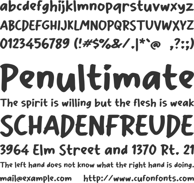 n Ningur font preview