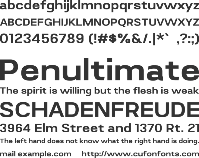 Ungildal font preview