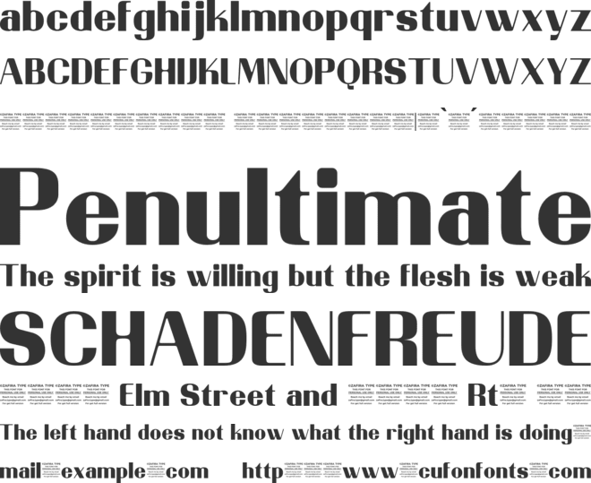 Bralink font preview