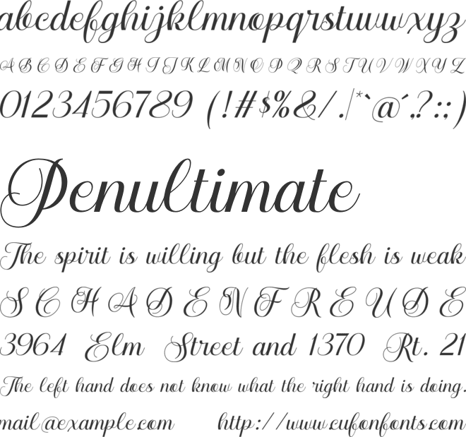 Jasline font preview