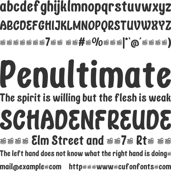 RAPHELA Trial font preview