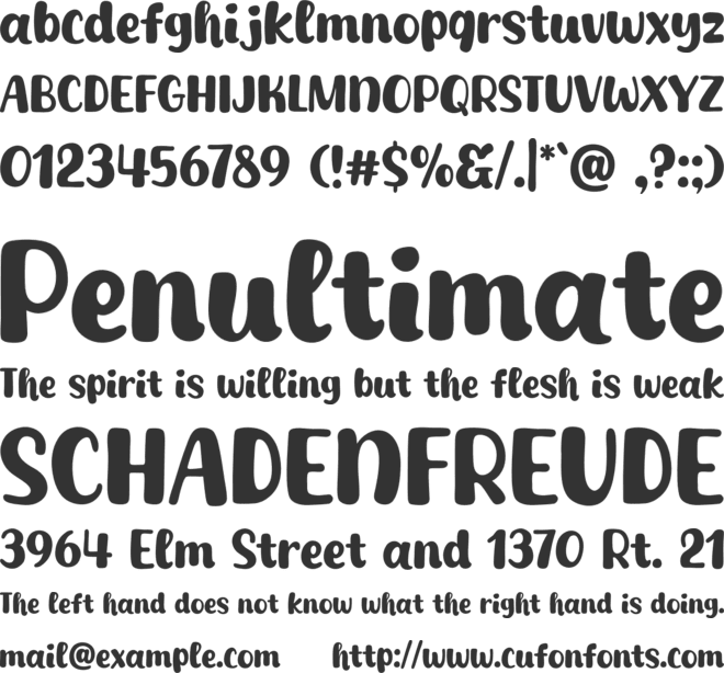 Choco Shake font preview