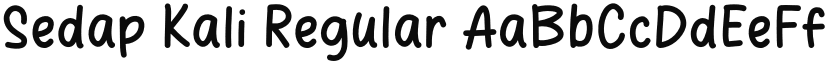 Sedap Kali font download