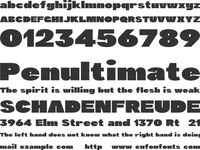 Mistago Personal Use font preview