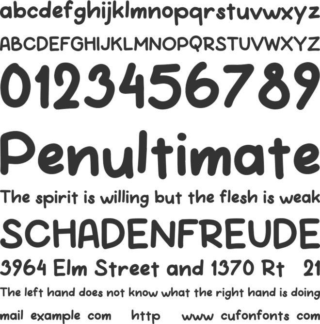 Blamtami Personal Use font preview