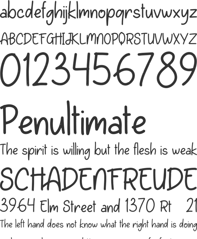 Lamoque Personal Use font preview