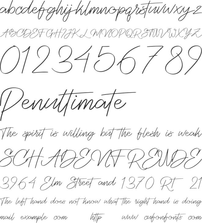 Gundik Personal Use font preview