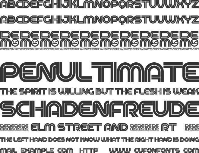 Novaris font preview