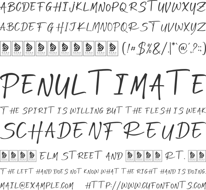 Contra Diksi font preview