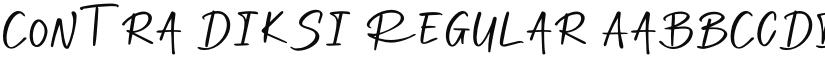 Contra Diksi font download