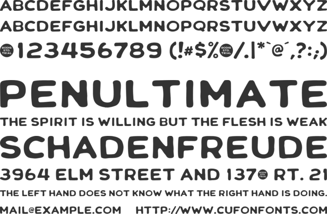 Dilland Sans font preview