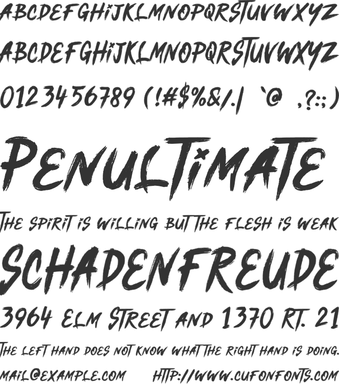 Slither Halows font preview