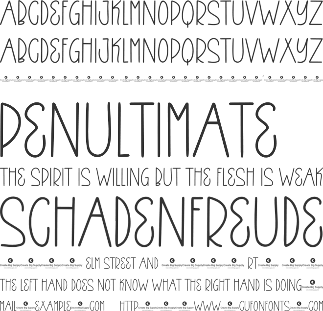 Colour Happy font preview