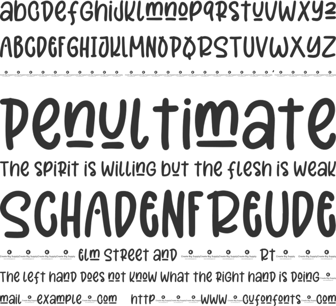 Merciful font preview