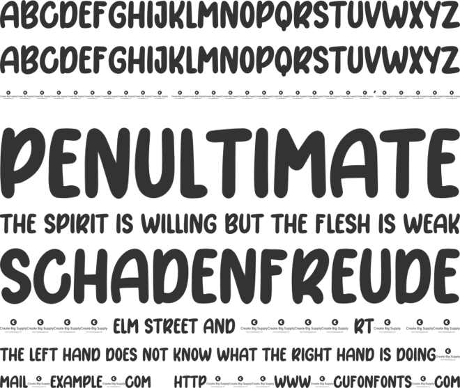 Makeshift font preview