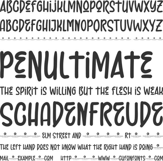 Body Friend font preview