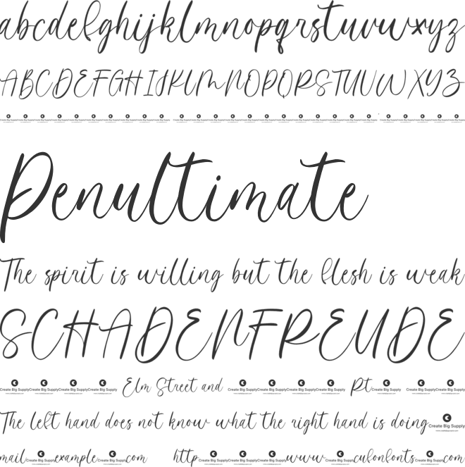 Carlous font preview