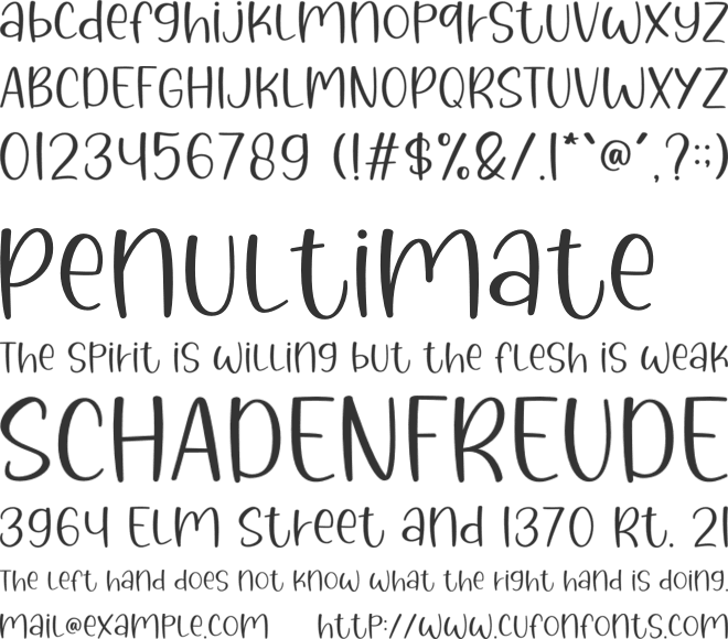 Salty Cracker font preview