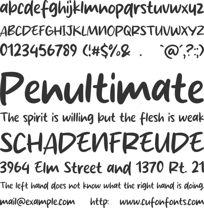 Original Fish font preview