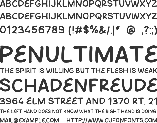 Open Market font preview