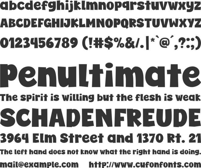 Super Carnival font preview