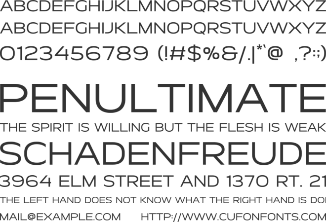 Mekona font preview