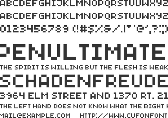 Mai10 font preview