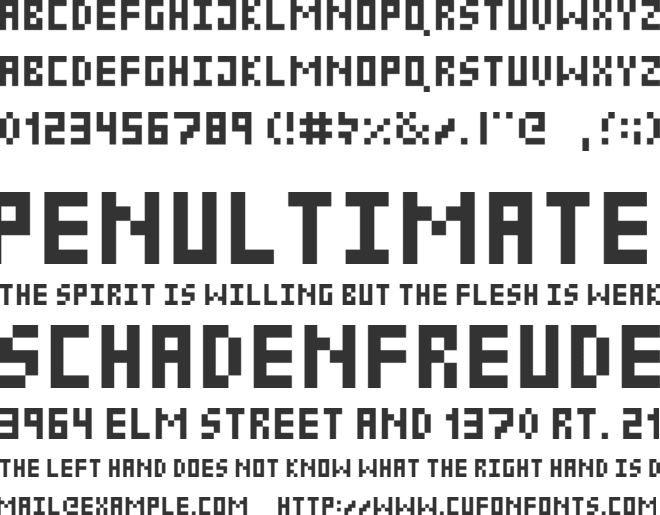 Cellar font preview