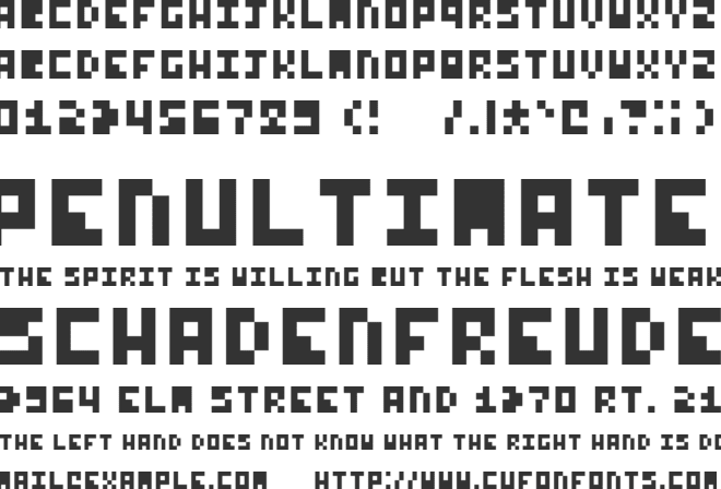 Trial 3x4 font preview