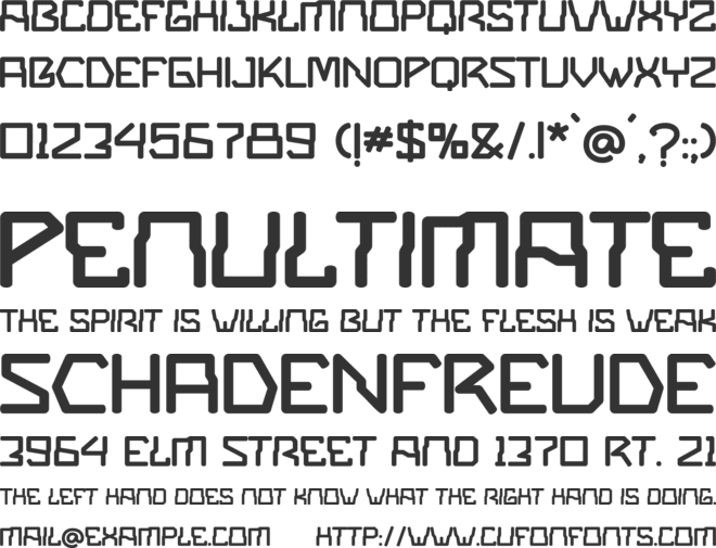 Flux Boxes font preview