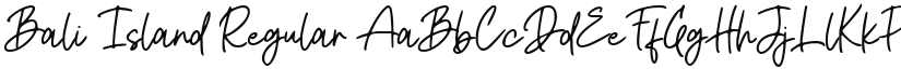 Bali Island font download