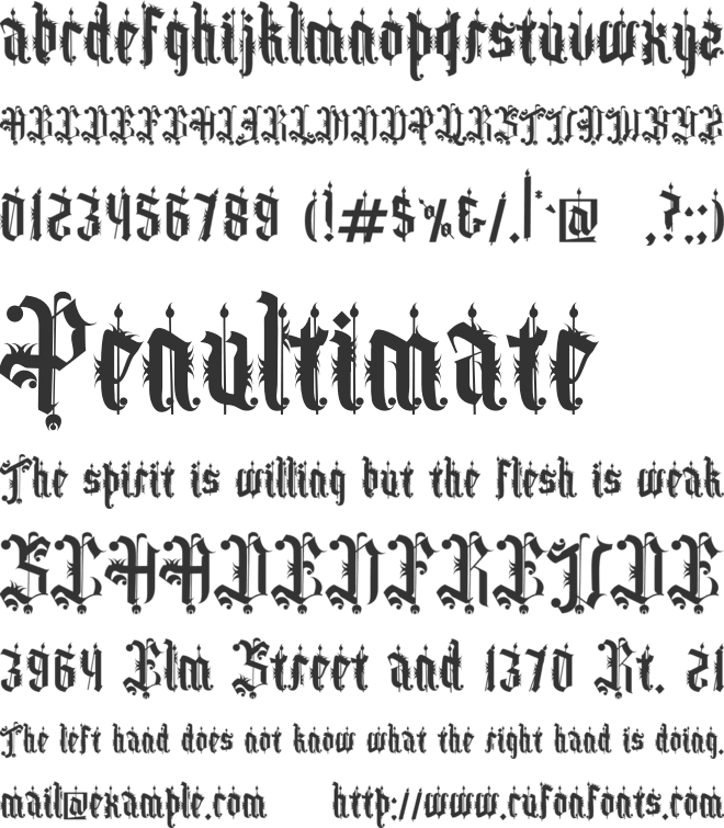 Duke Bronk font preview