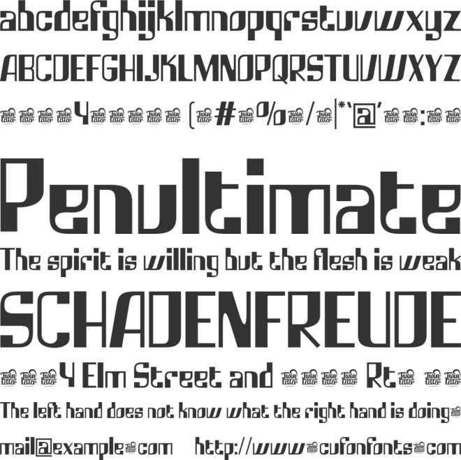 VAKULTA Trial font preview