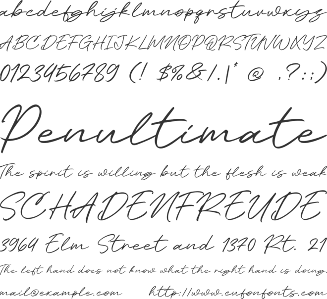 Ortler font preview