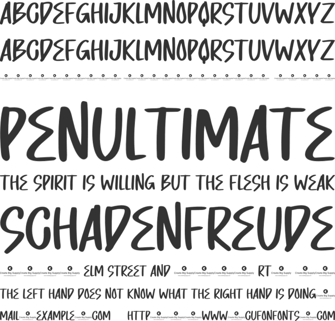 Invention font preview