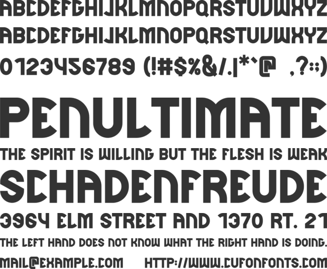 Stickers Birthday font preview